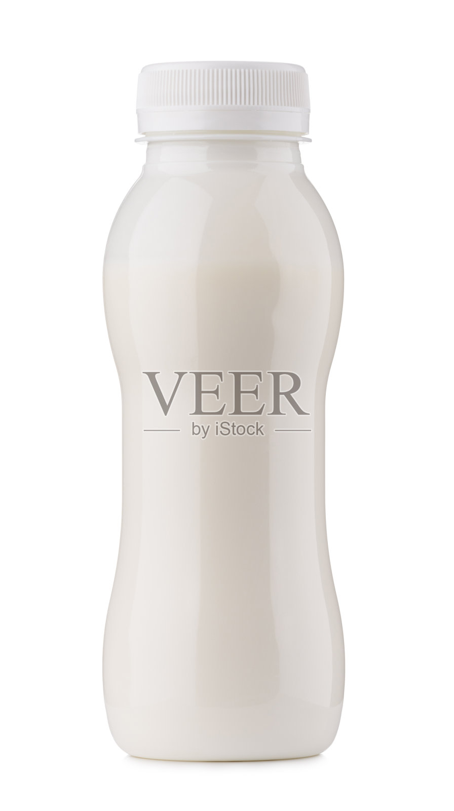 白色封闭清洁塑料瓶与乳制品照片摄影图片