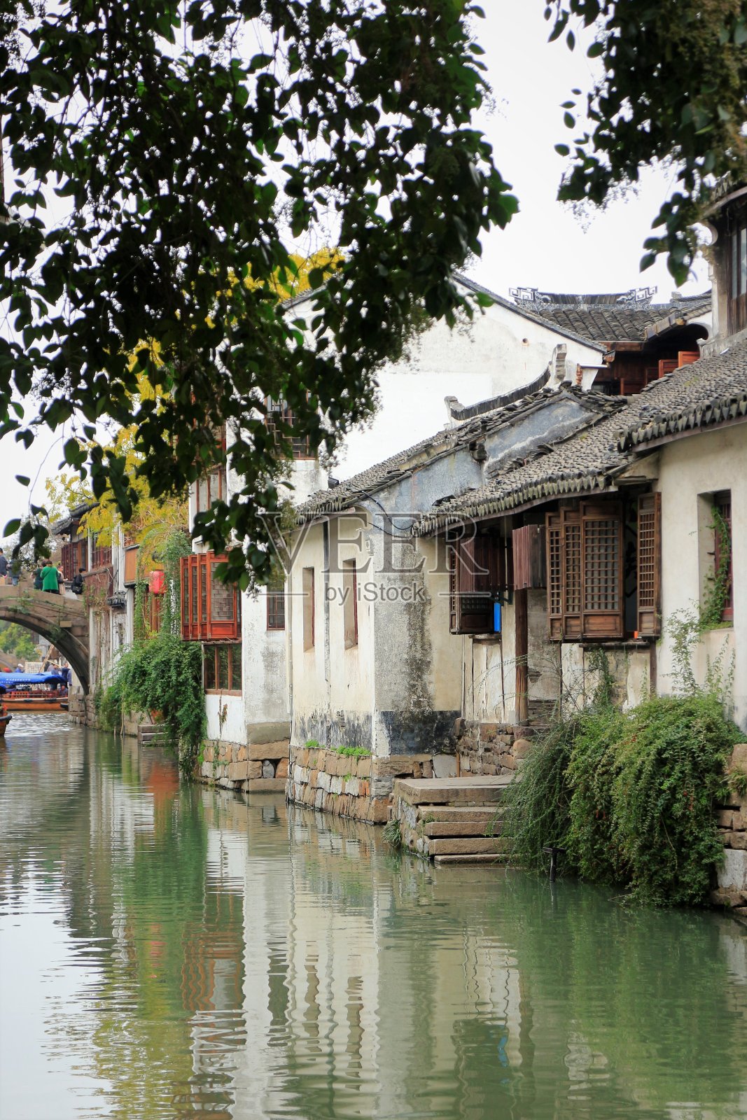 周庄水乡运河照片摄影图片