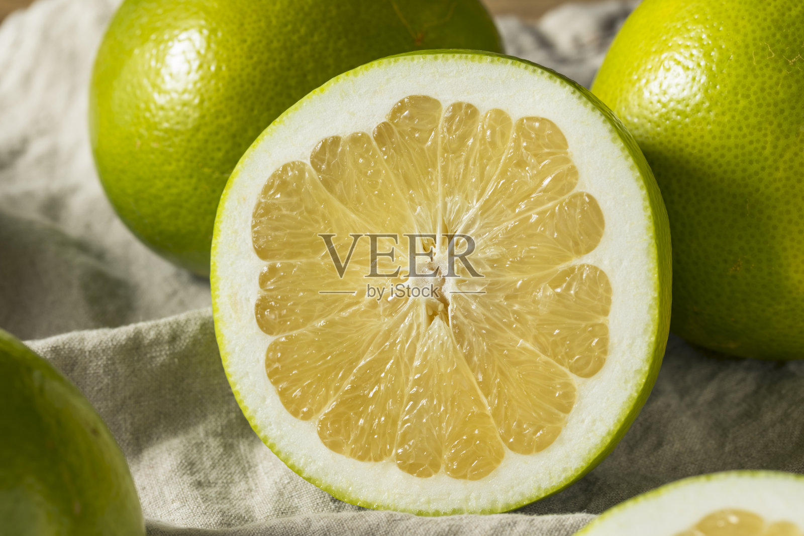 生绿色有机金柚照片摄影图片