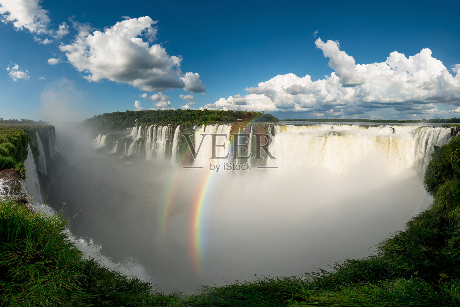 伊瓜苏瀑布全景照片摄影图片