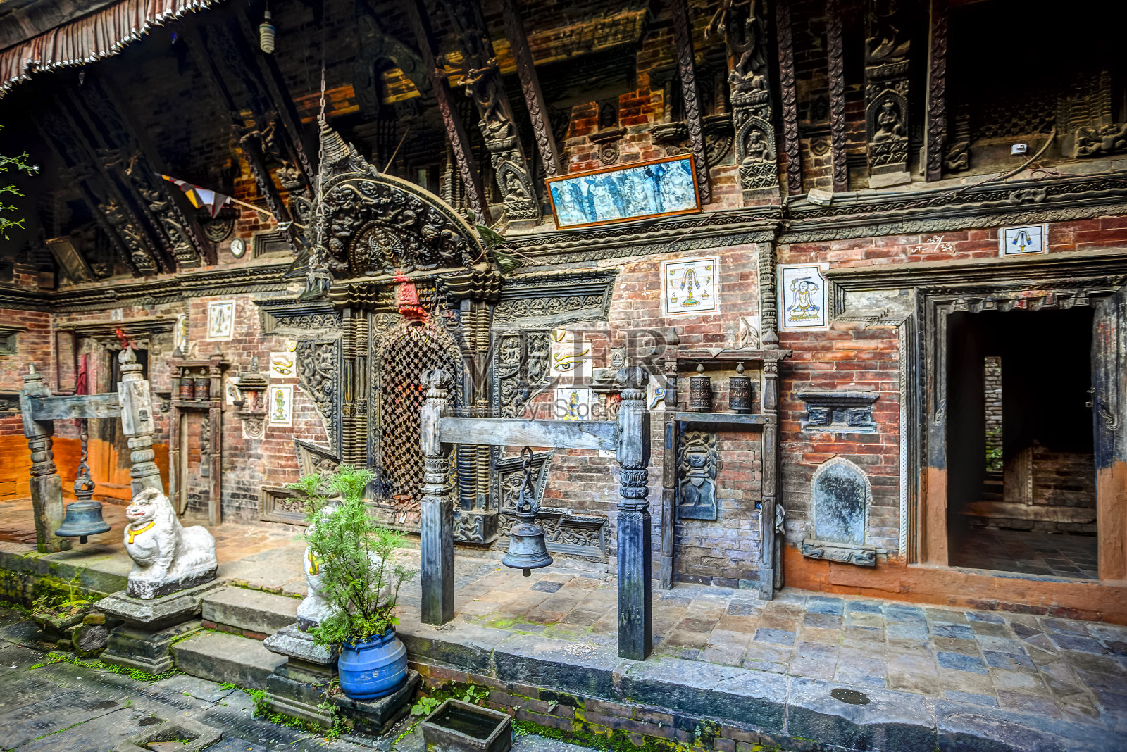 尼泊尔巴德岗杜巴广场照片摄影图片