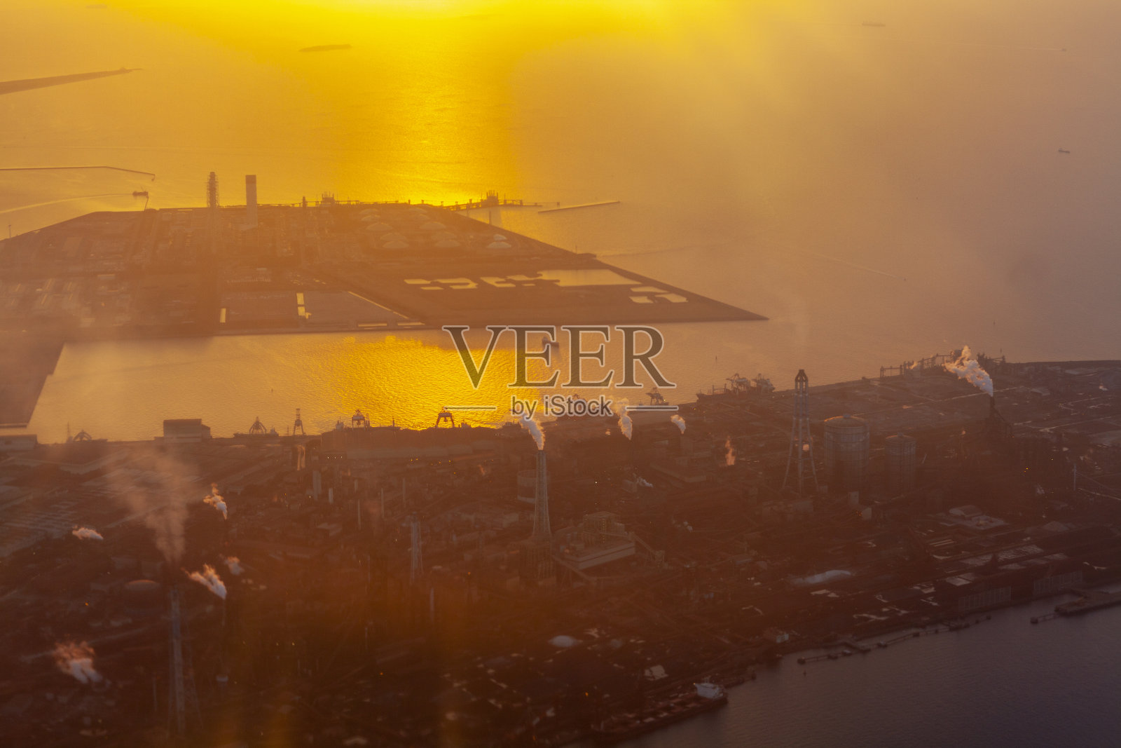 东京湾日落照片摄影图片