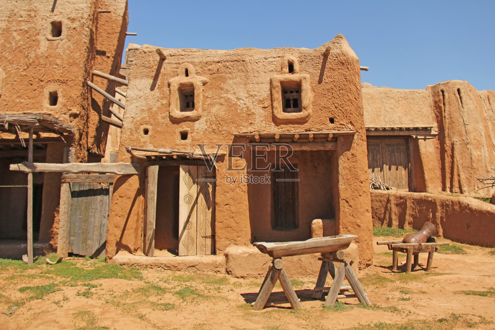 金帐汗国。电影。Saray Batu，俄罗斯，阿斯特拉罕地区照片摄影图片