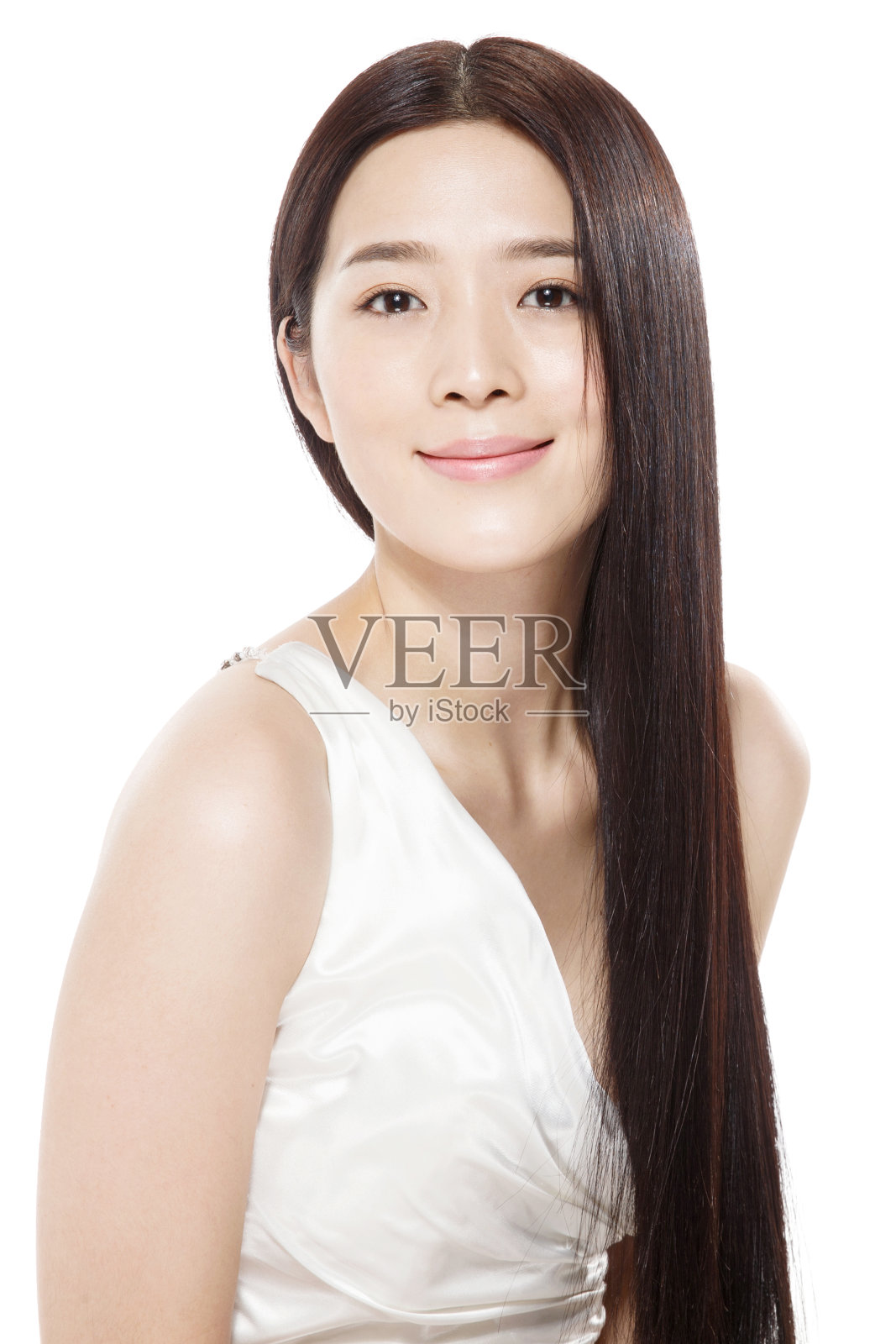 青年女人妆面肖像照片摄影图片