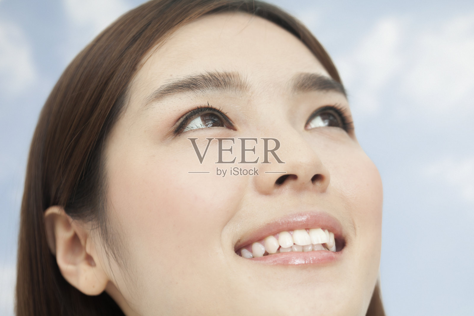 中国女人微笑照片摄影图片