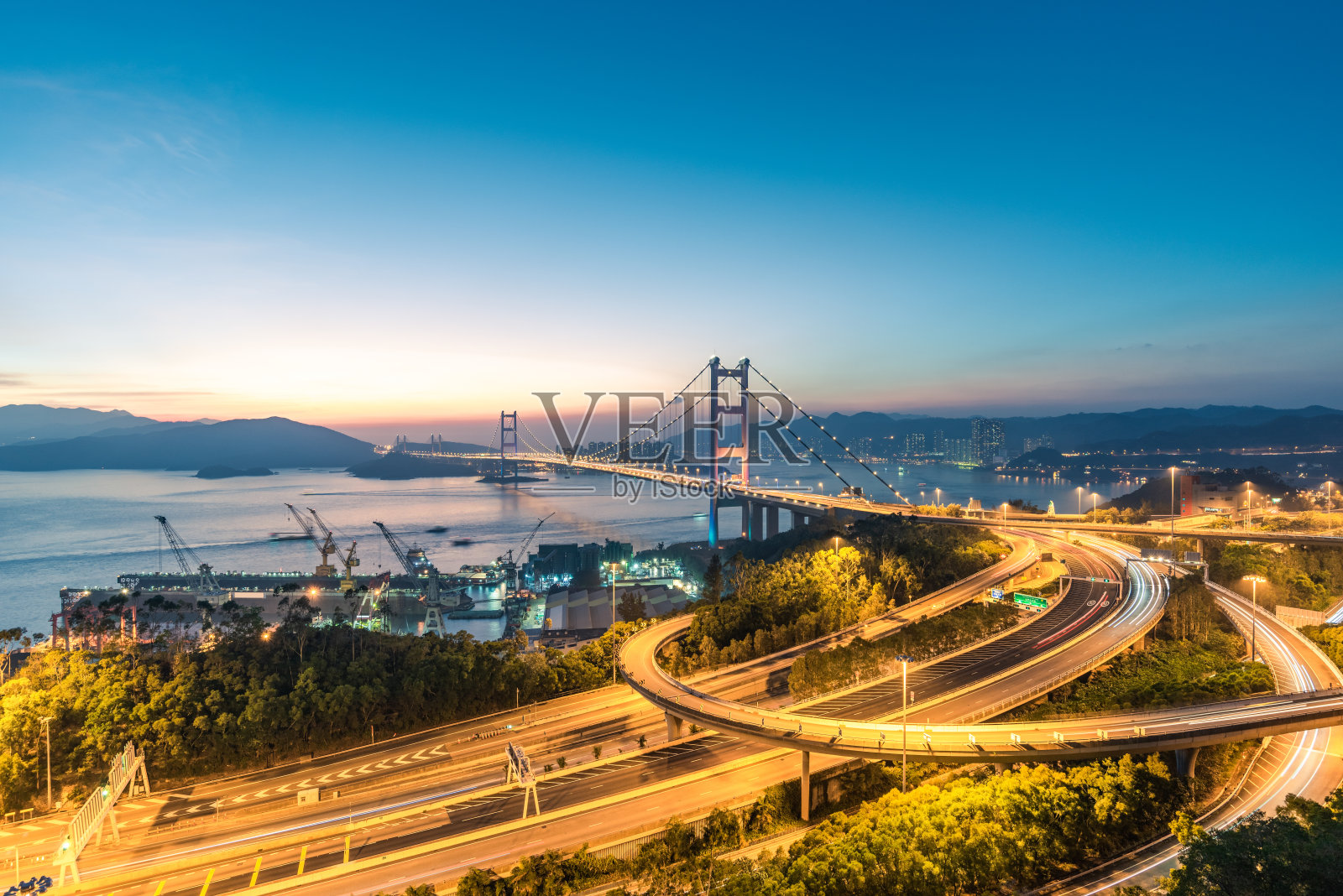 香港青马大桥照片摄影图片