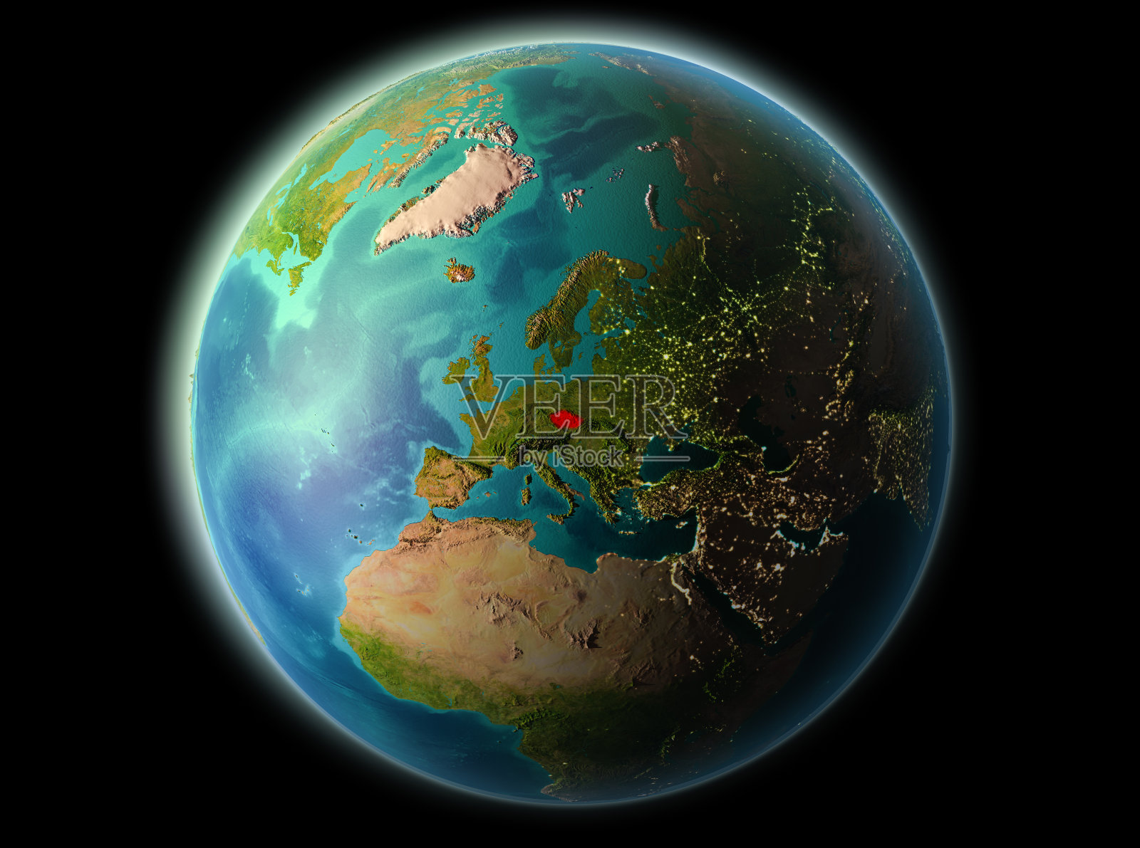 捷克共和国晚上照片摄影图片