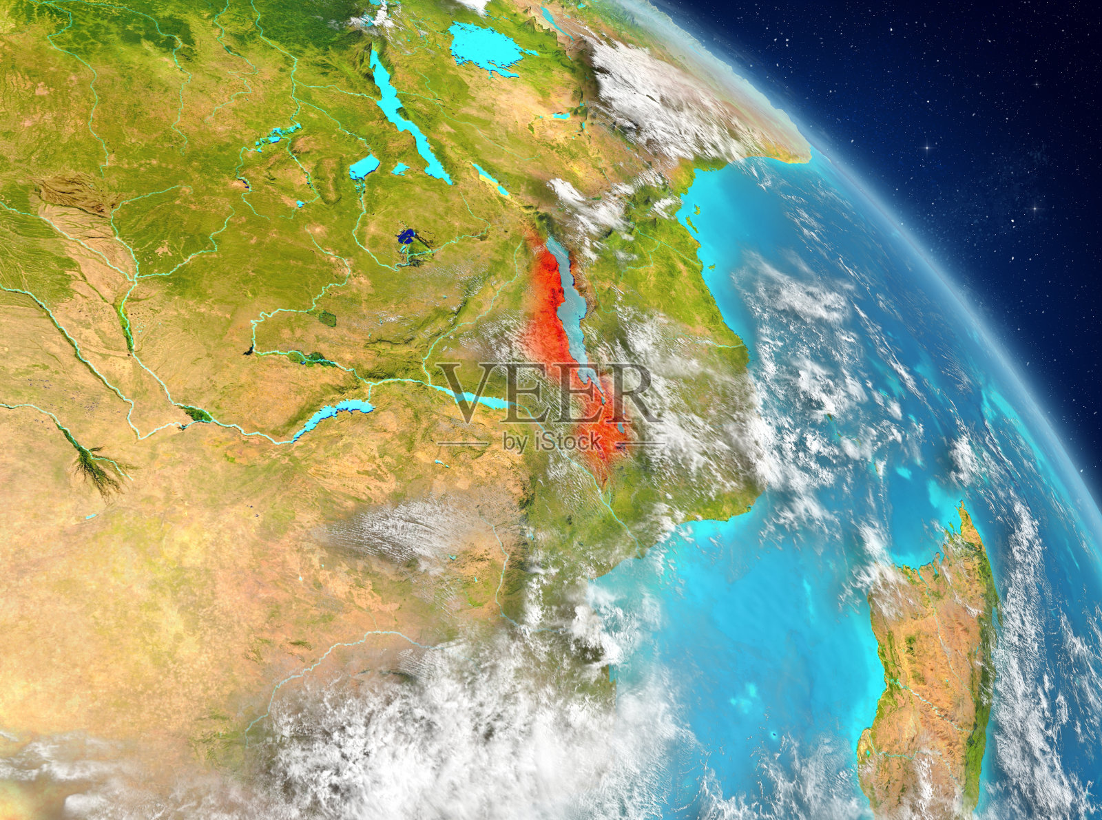 马拉维从轨道上照片摄影图片