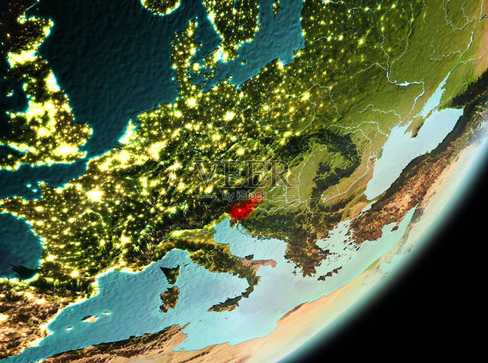 斯洛文尼亚的晨光照片摄影图片