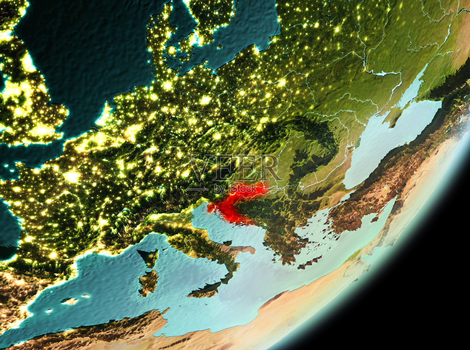 克罗地亚的晨景照片摄影图片