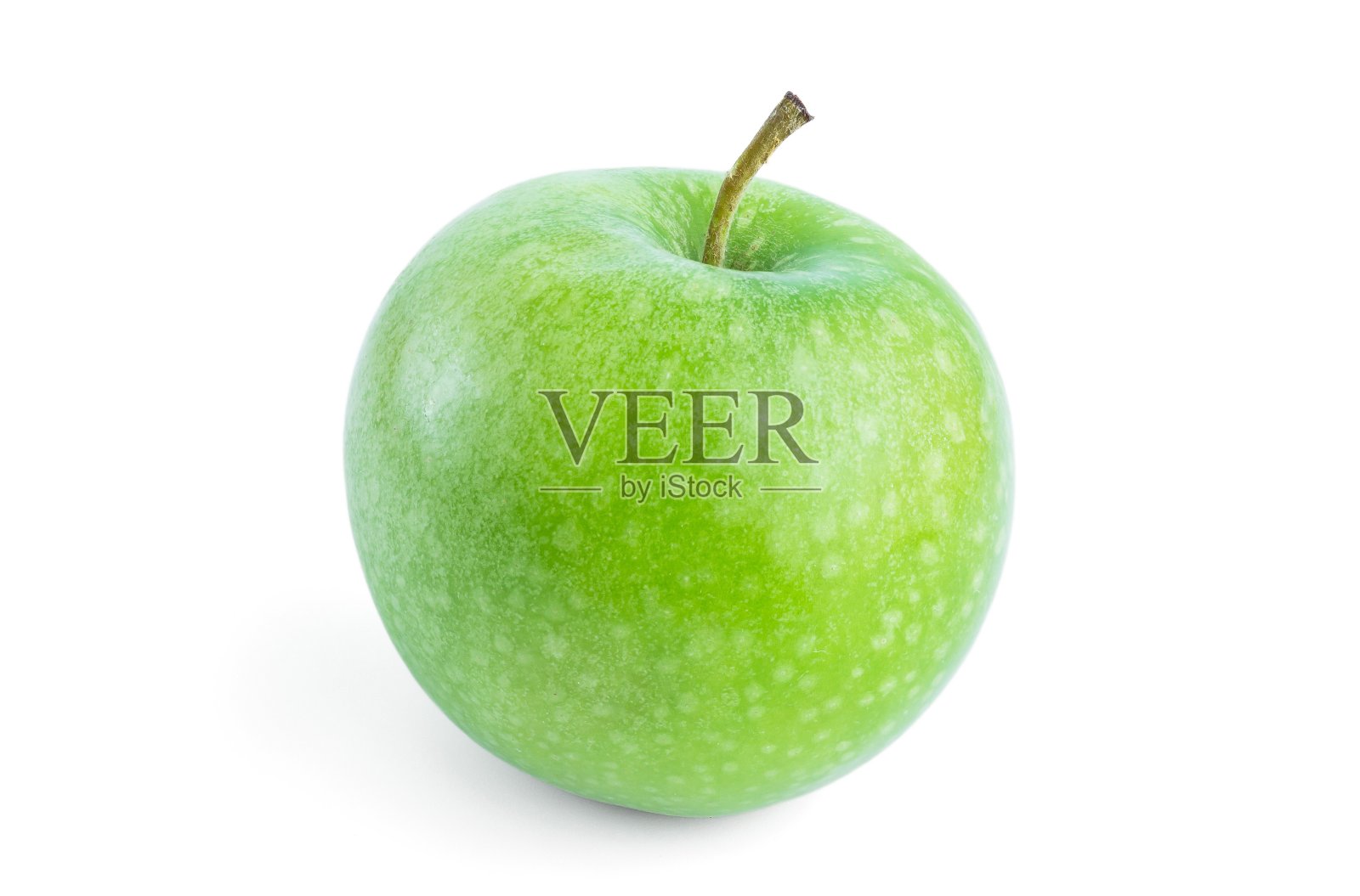 白背景上的青苹果照片摄影图片