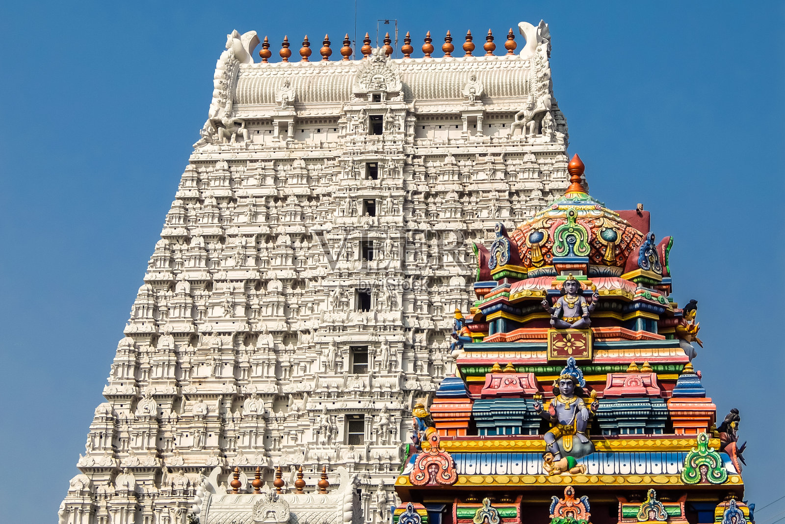 tiruvannamaiyar寺庙的建筑。照片摄影图片