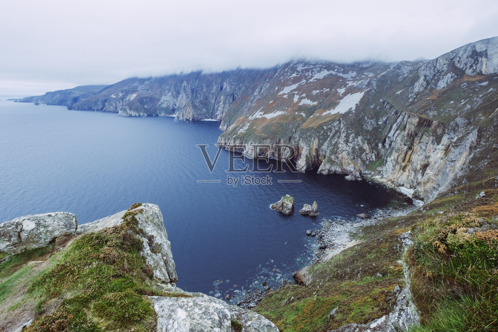 爱尔兰的斯利夫联盟悬崖照片摄影图片