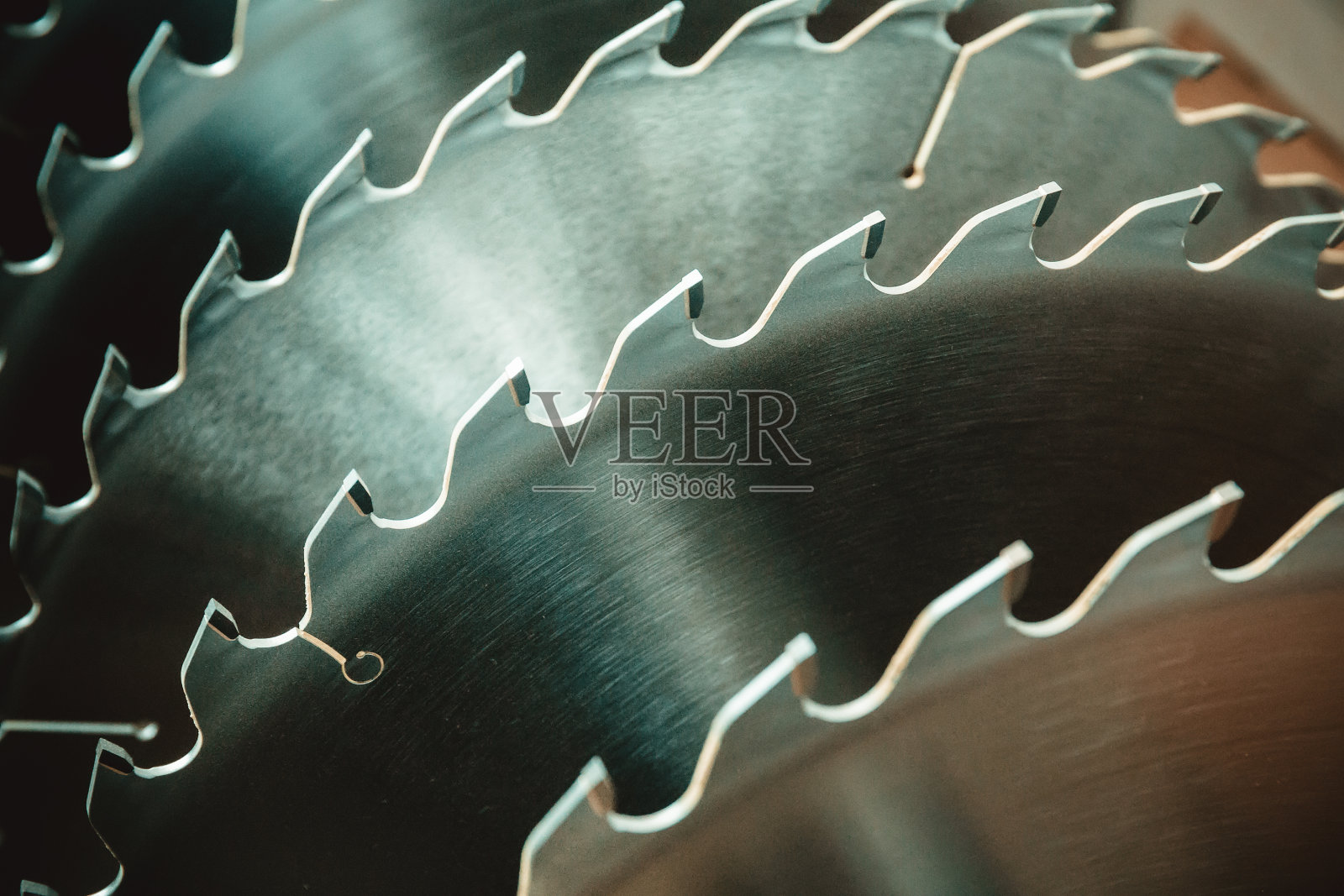 金属银圆锯片木工作为工业工具背景照片摄影图片