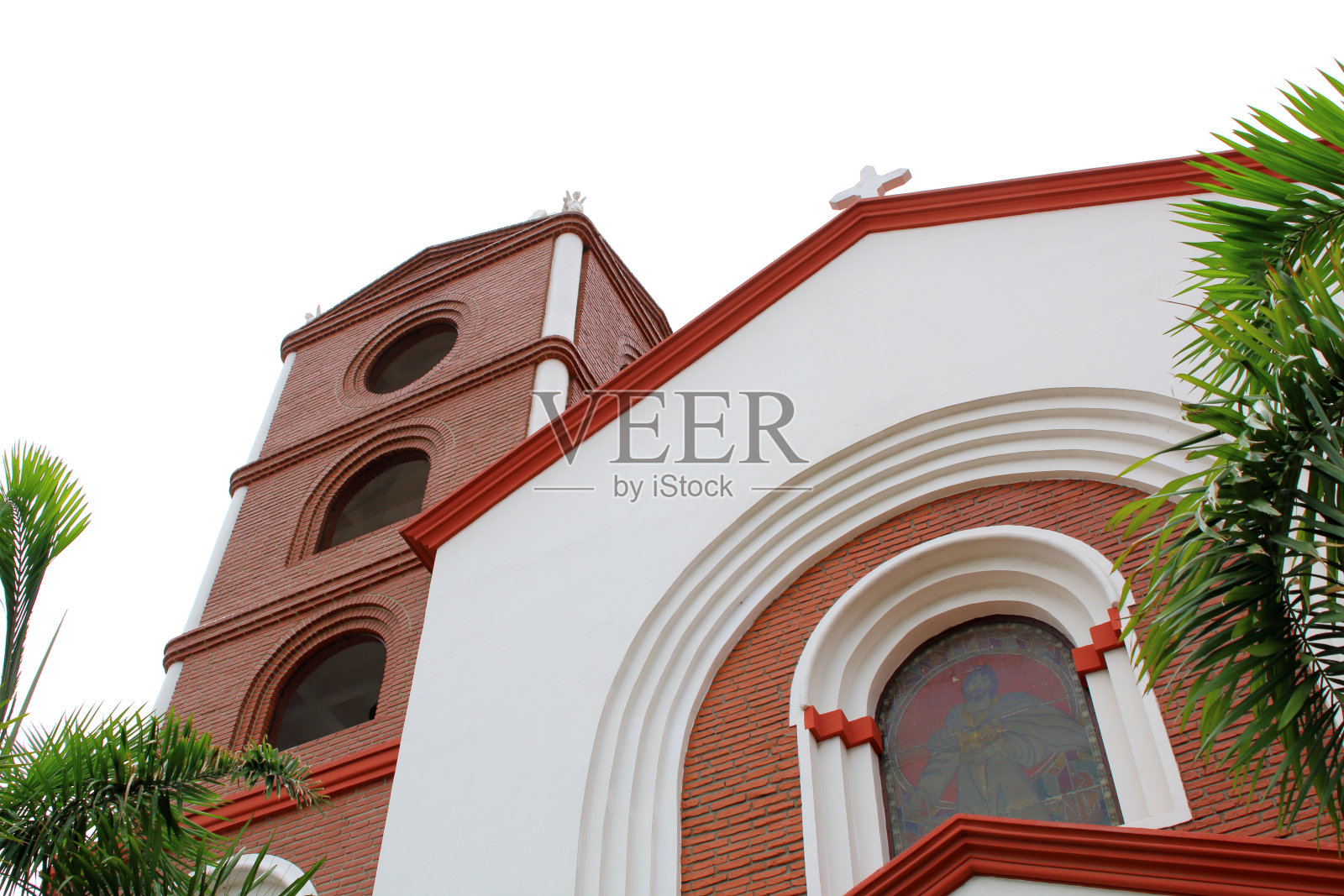 玻利维亚圣克鲁斯德拉塞拉市中心美丽的教堂。照片摄影图片