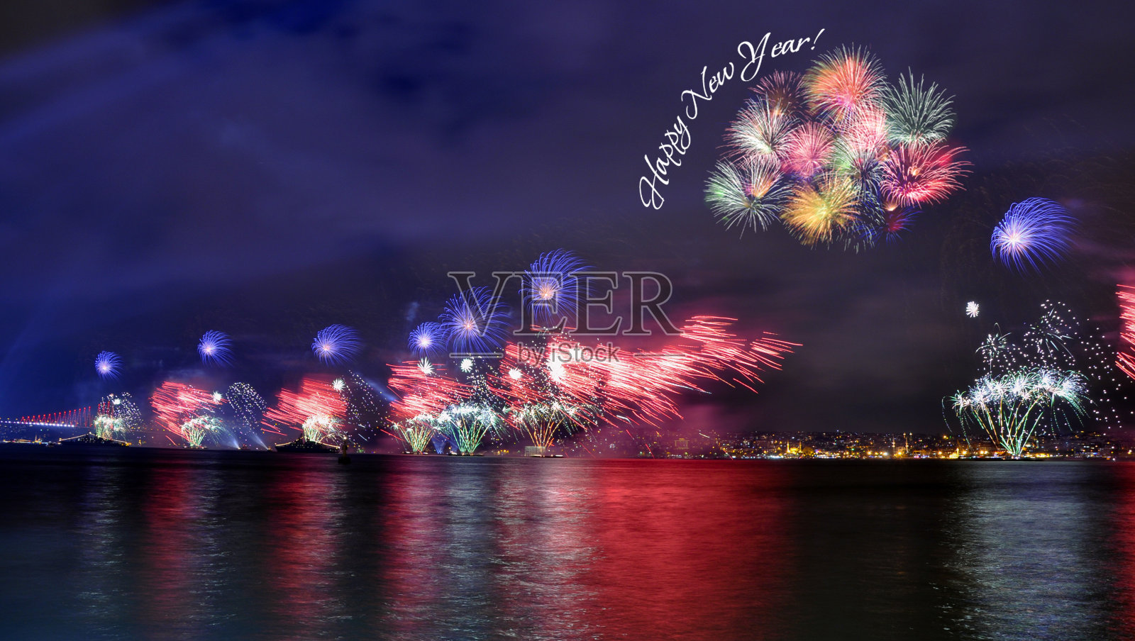 新年快乐，城市快乐照片摄影图片