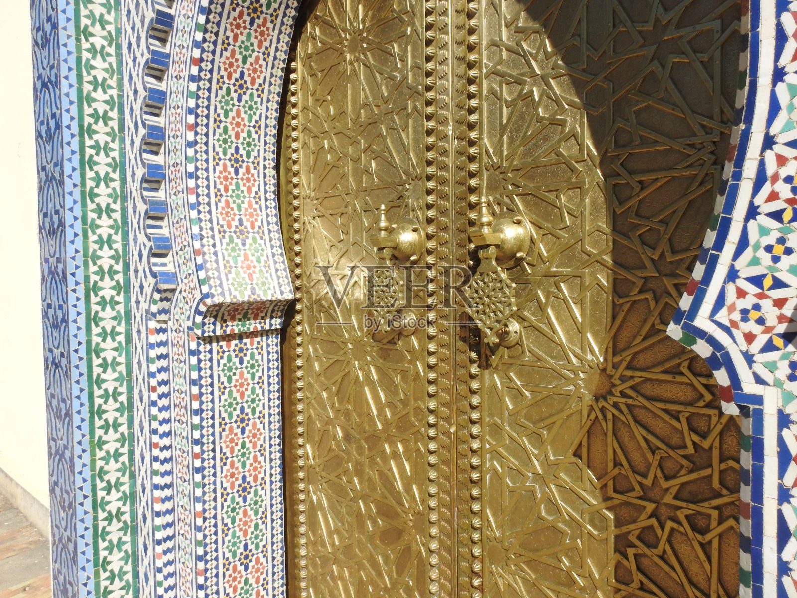 Dar el Makhzen的金门照片摄影图片