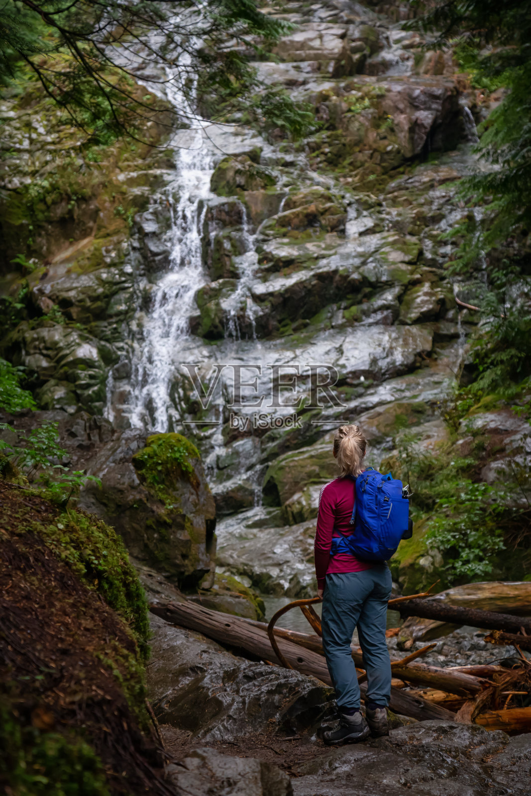 自然中的女孩照片摄影图片
