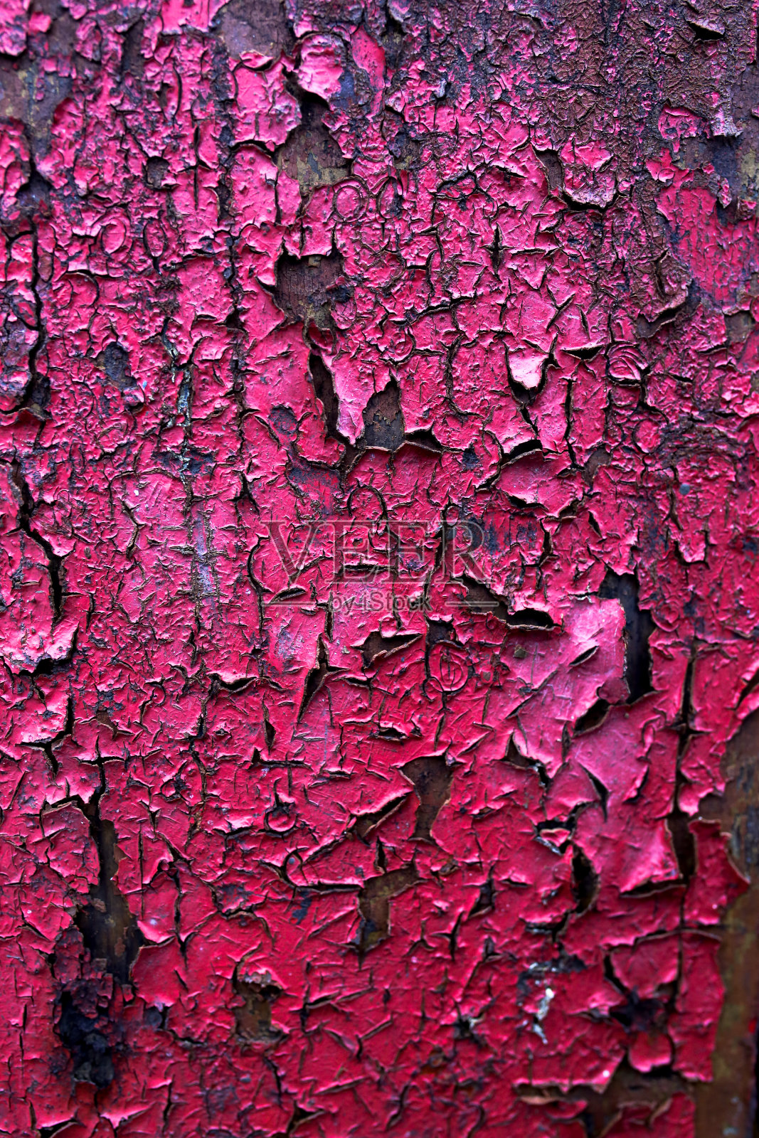 板上旧红漆剥落的纹理照片摄影图片