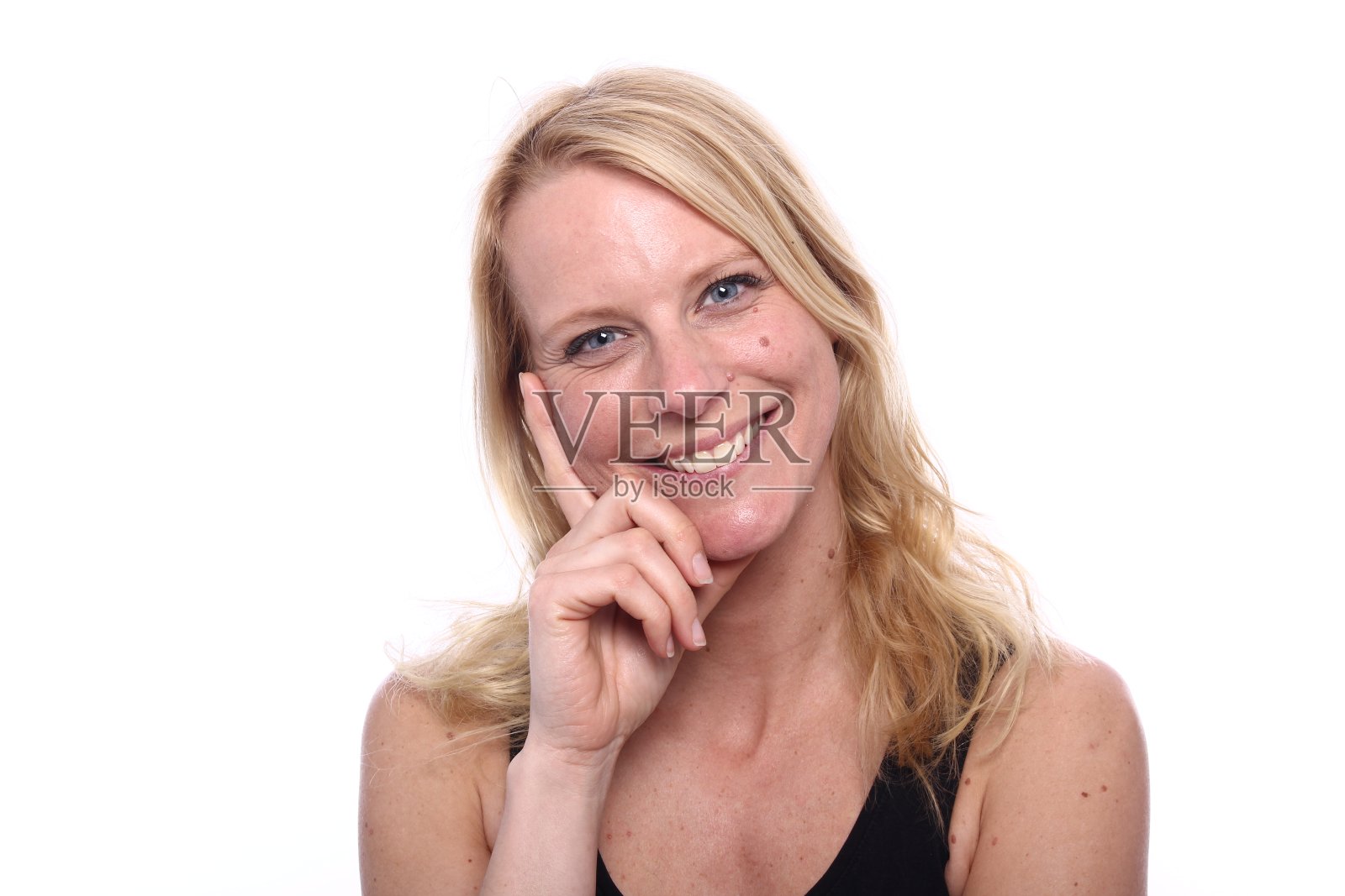 美丽的白人女子照片摄影图片