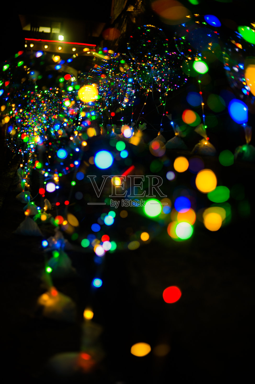 圣诞装饰灯照片摄影图片