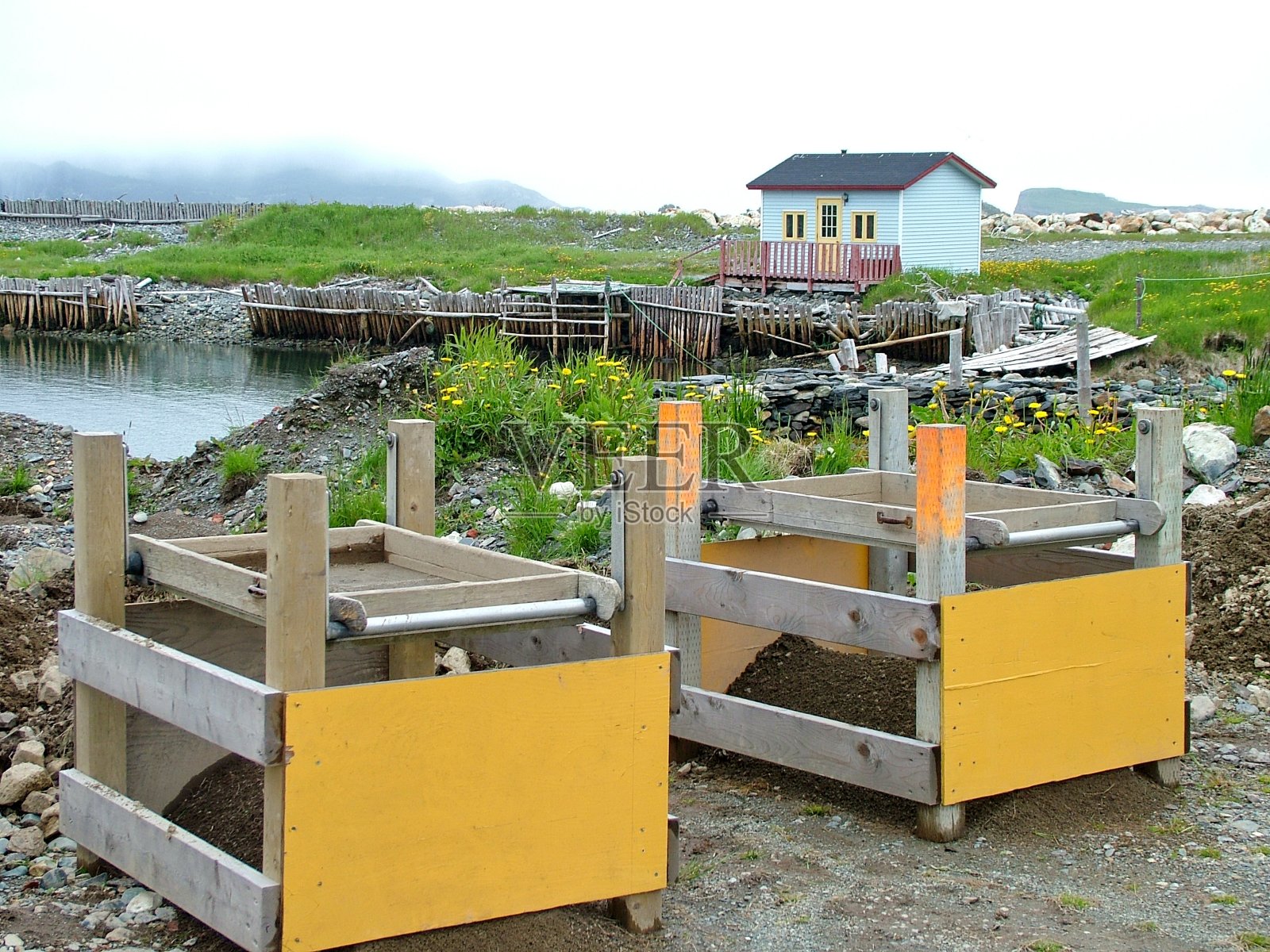 阿瓦隆殖民地，费里兰考古发掘照片摄影图片