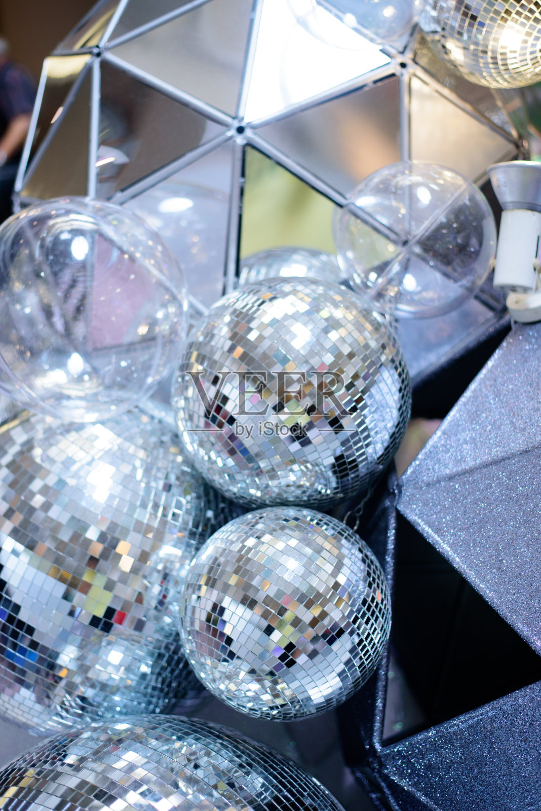 闪亮的迪斯科球照片摄影图片