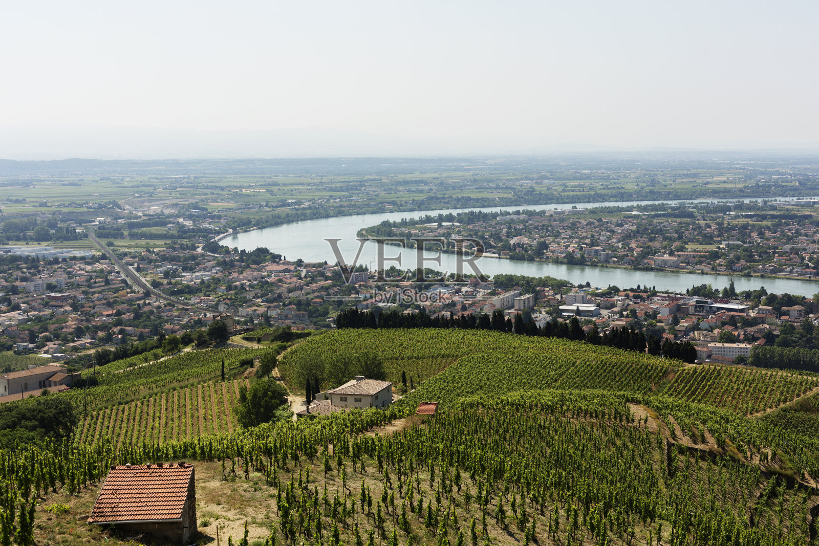 法国罗纳河谷,照片摄影图片