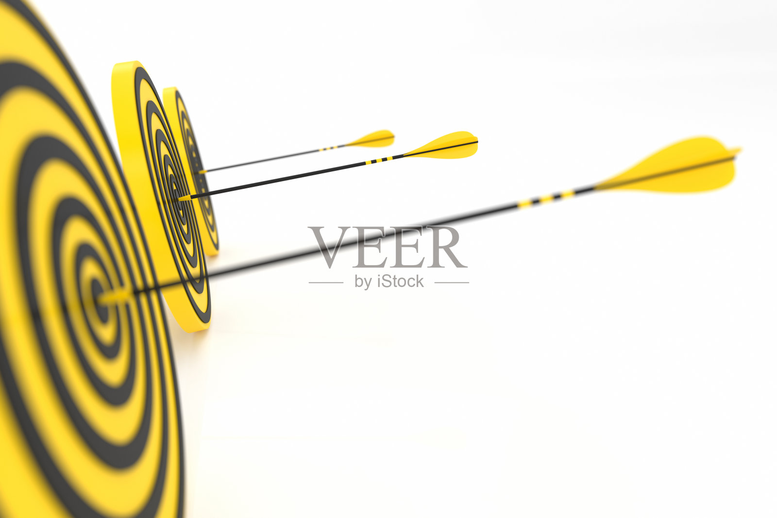 三个黄色箭头嗨照片摄影图片