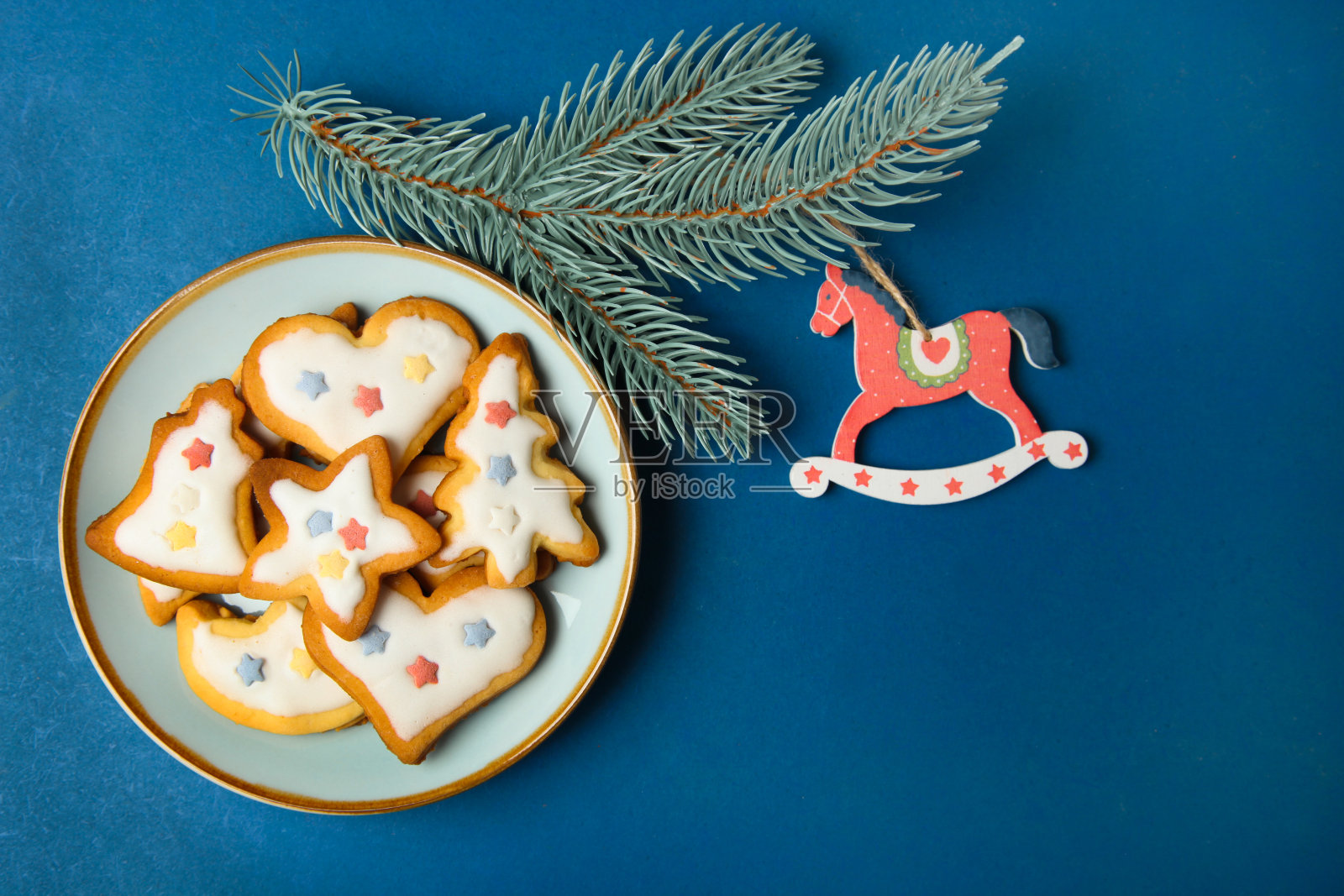 圣诞饼干照片摄影图片