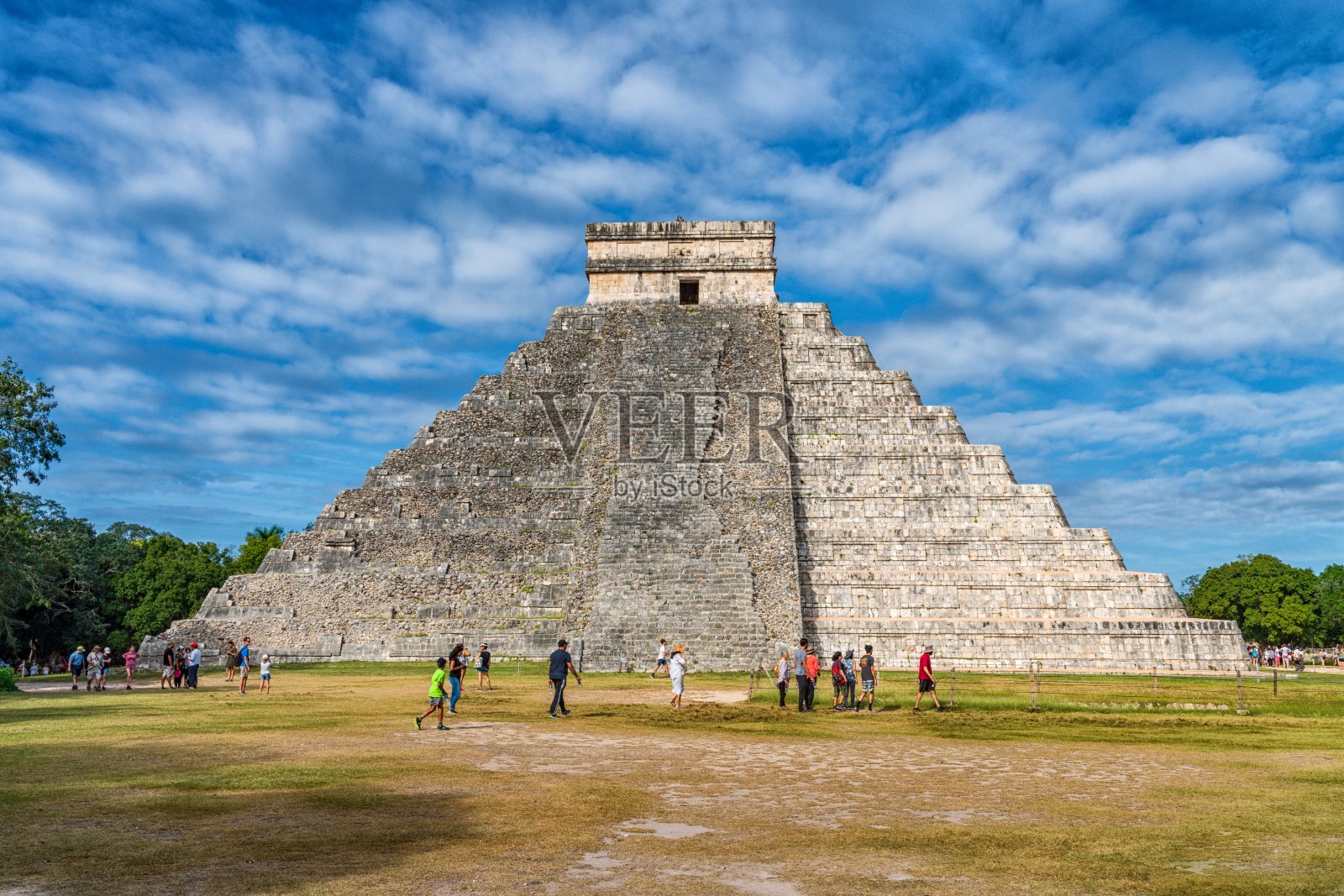 墨西哥奇琴伊察著名的玛雅遗址照片摄影图片