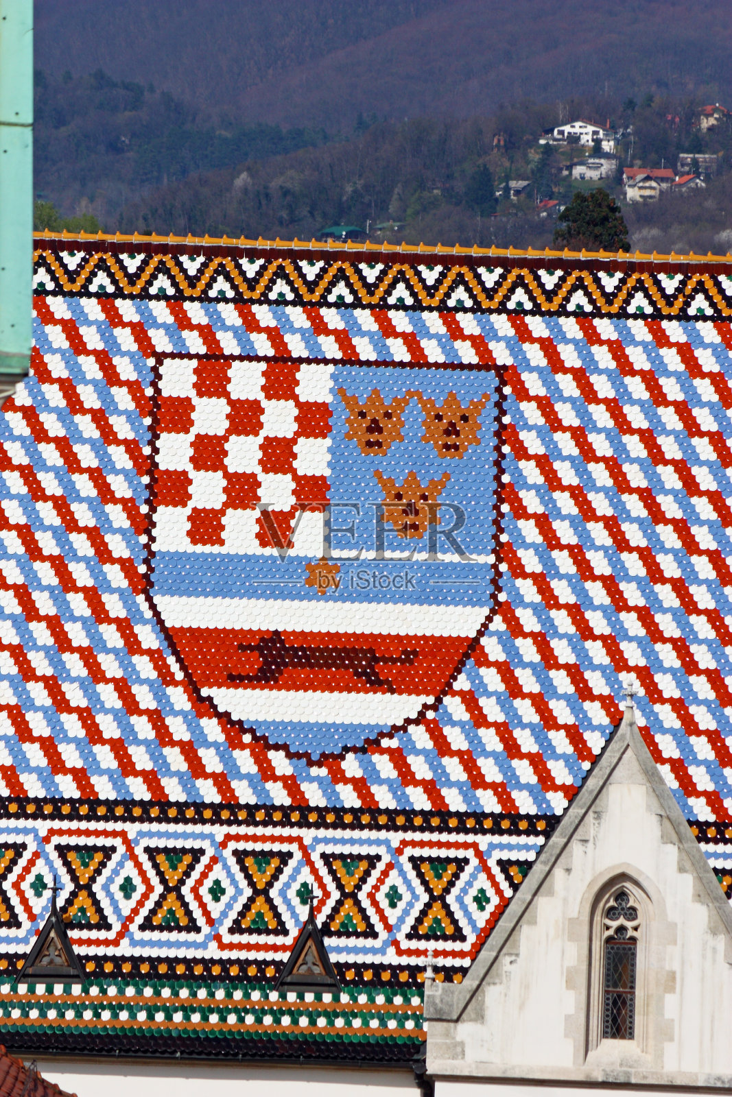 三位一体王国盾徽，克罗地亚照片摄影图片