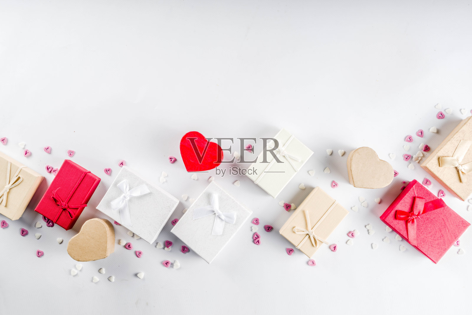 情人节礼物礼盒背景照片摄影图片