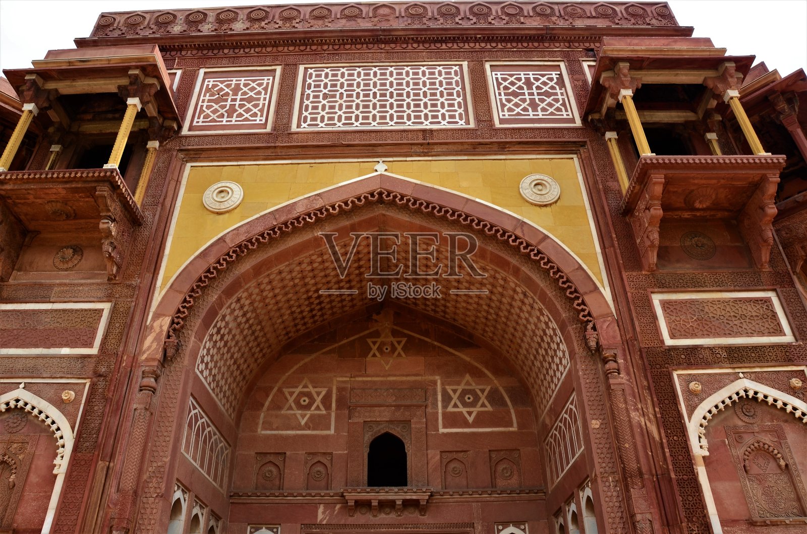 印度的地标——阿格拉堡照片摄影图片