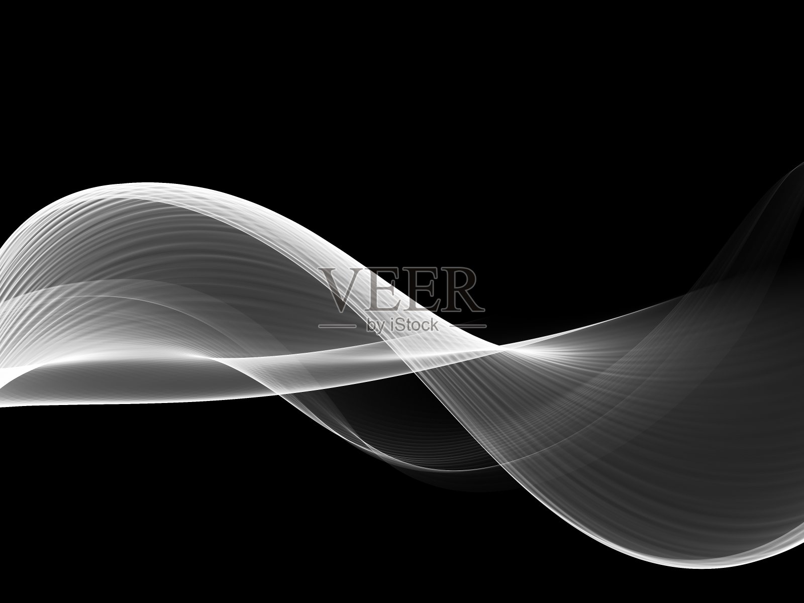 抽象的黑白波浪设计照片摄影图片