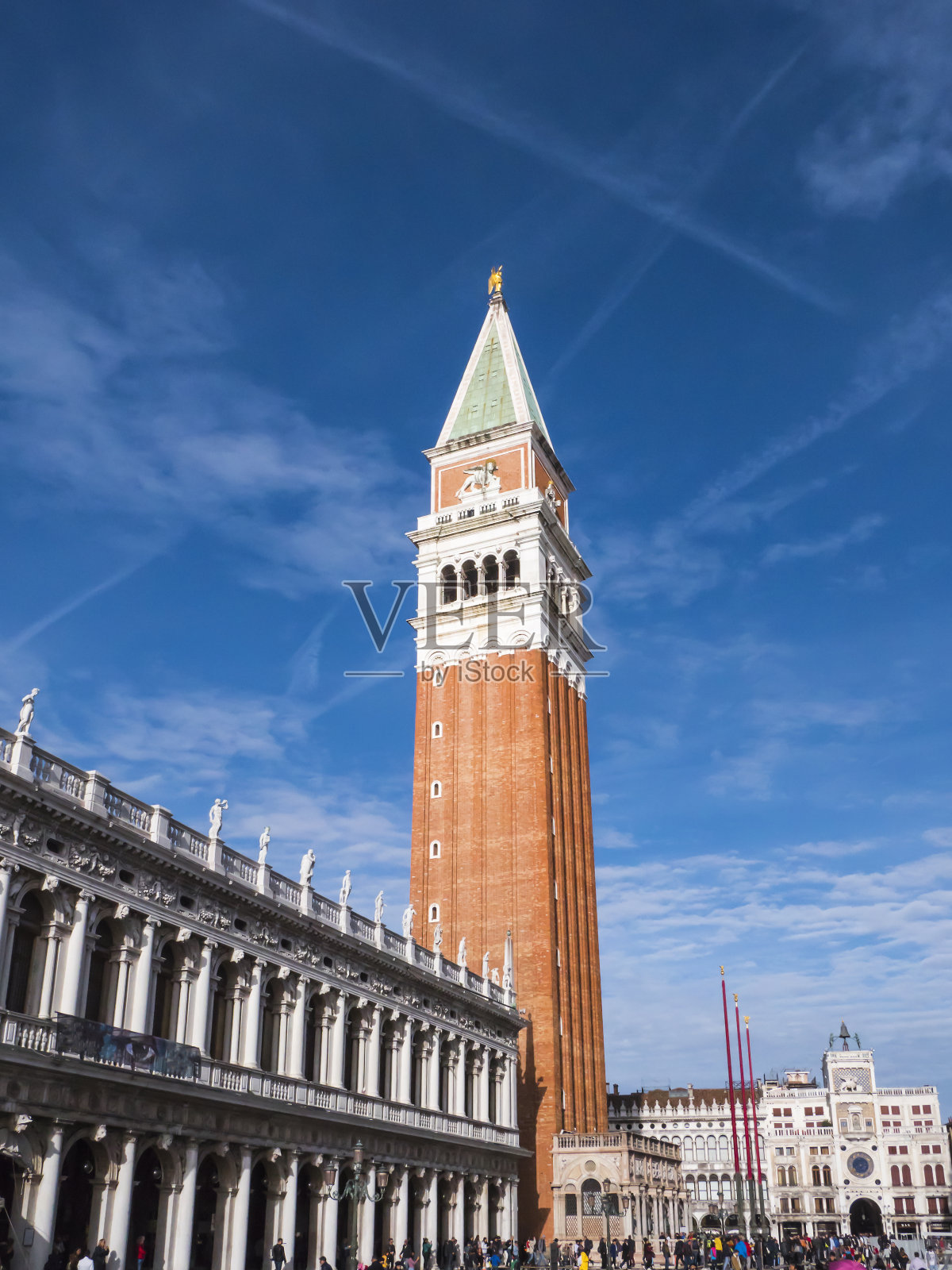 圣马可广场或广场。意大利的威尼斯照片摄影图片