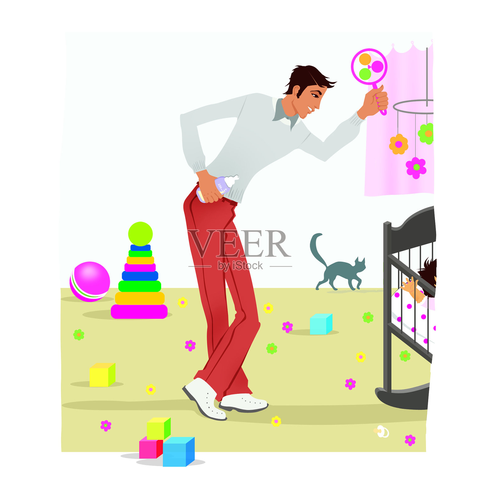 爸爸的教养设计元素图片