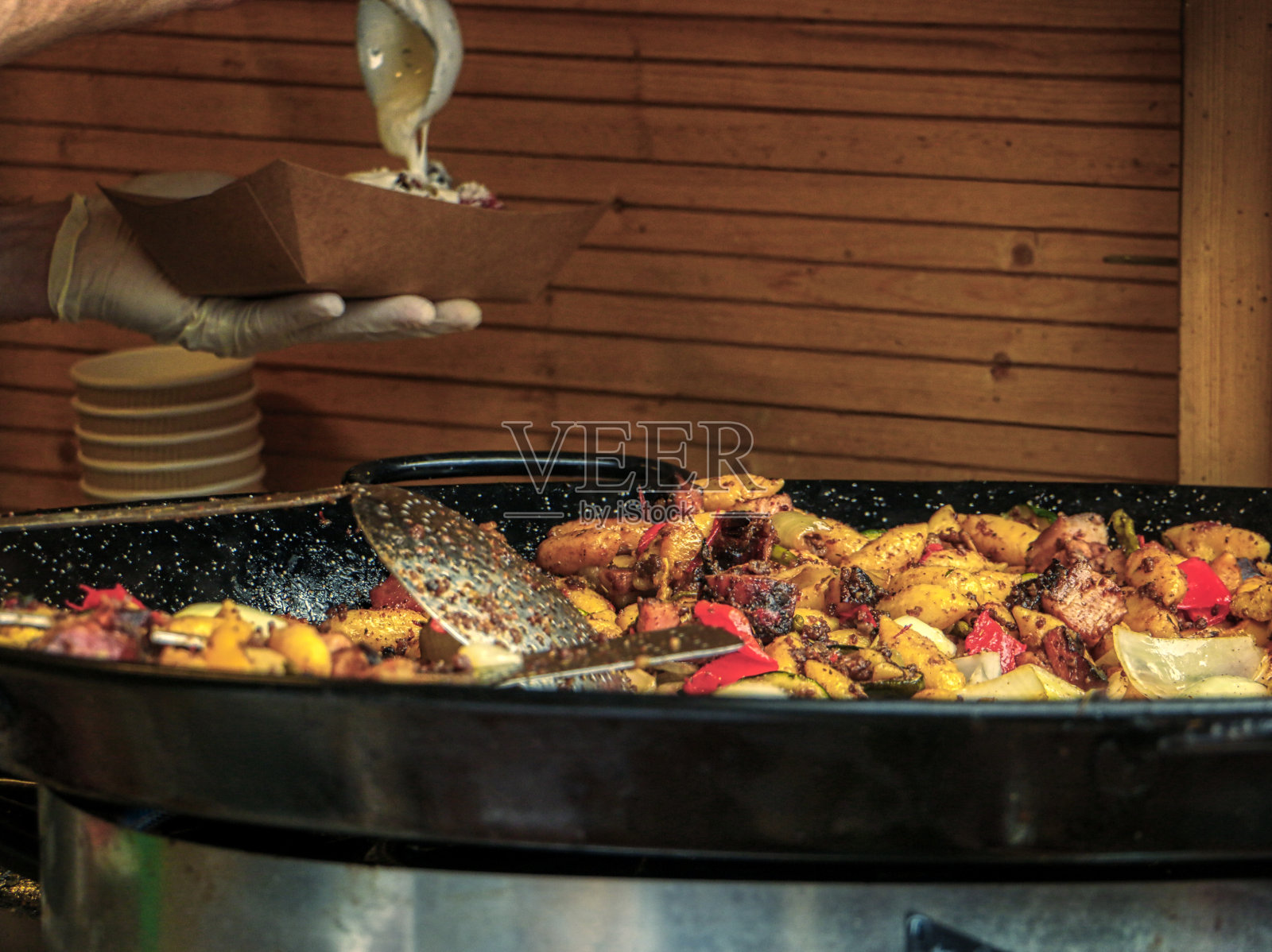 布拉格圣诞美食照片摄影图片