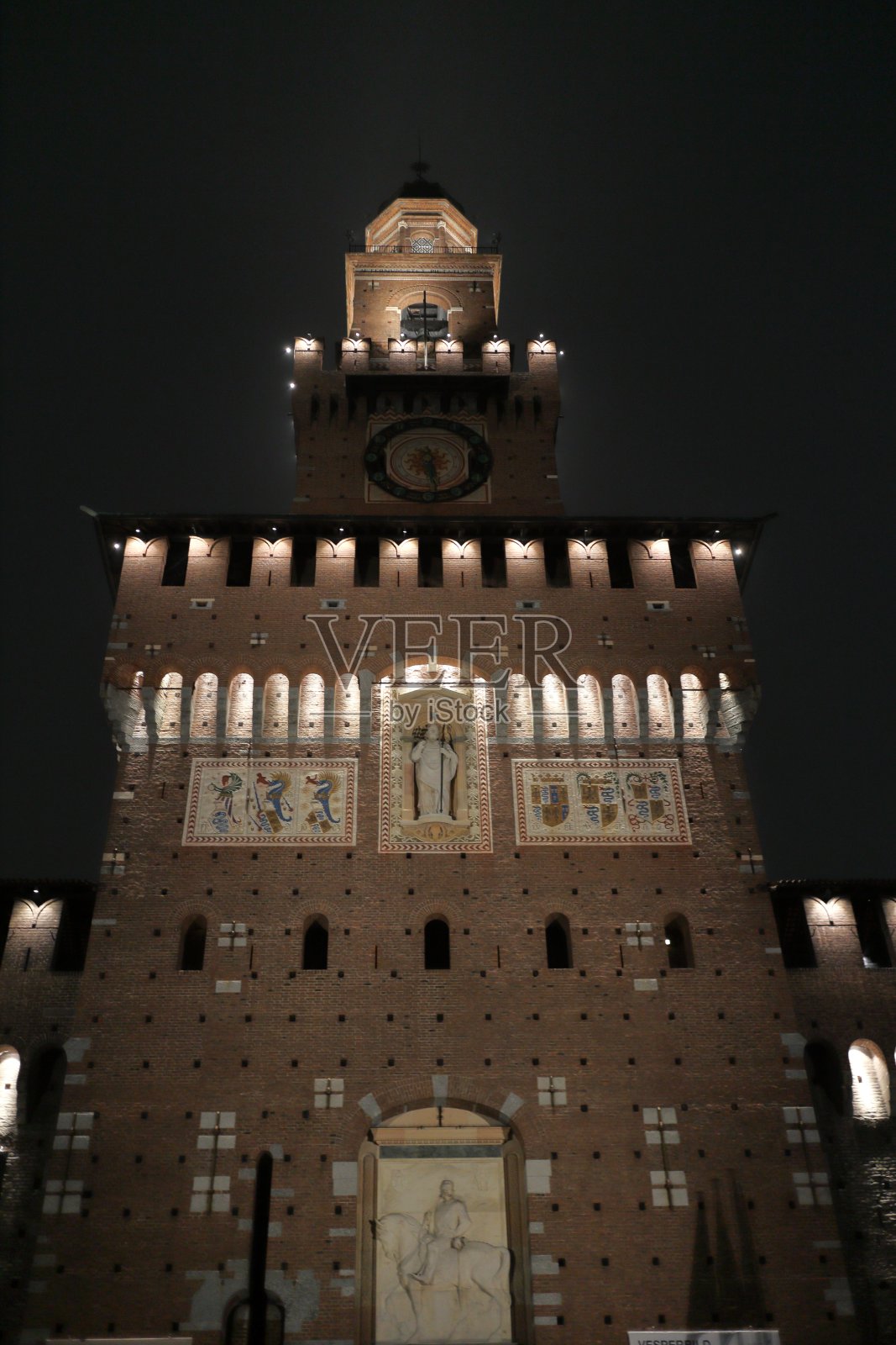 米兰的Sforzesco城堡照片摄影图片