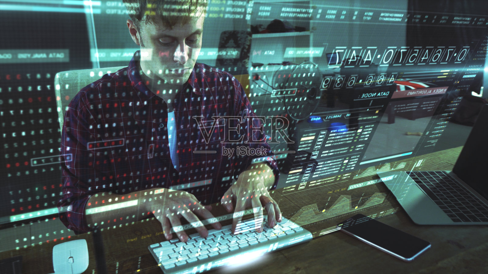 网络攻击照片摄影图片