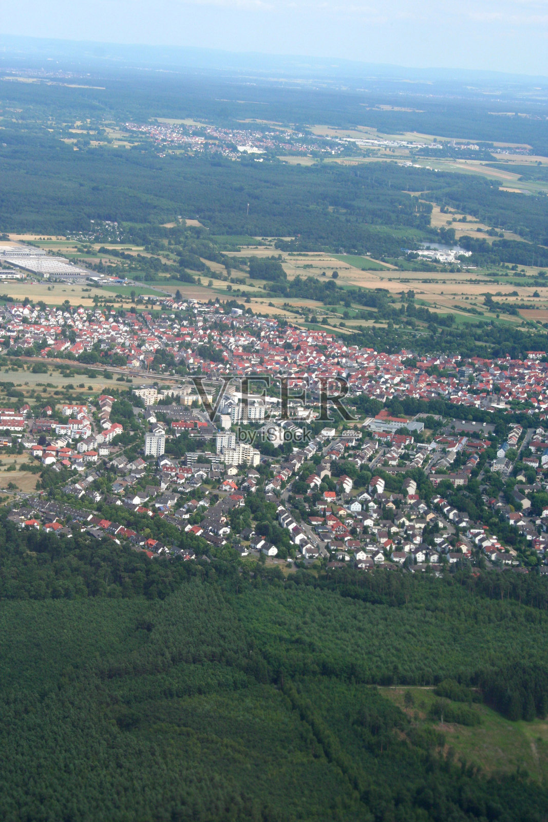 欧洲城市的鸟瞰图照片摄影图片