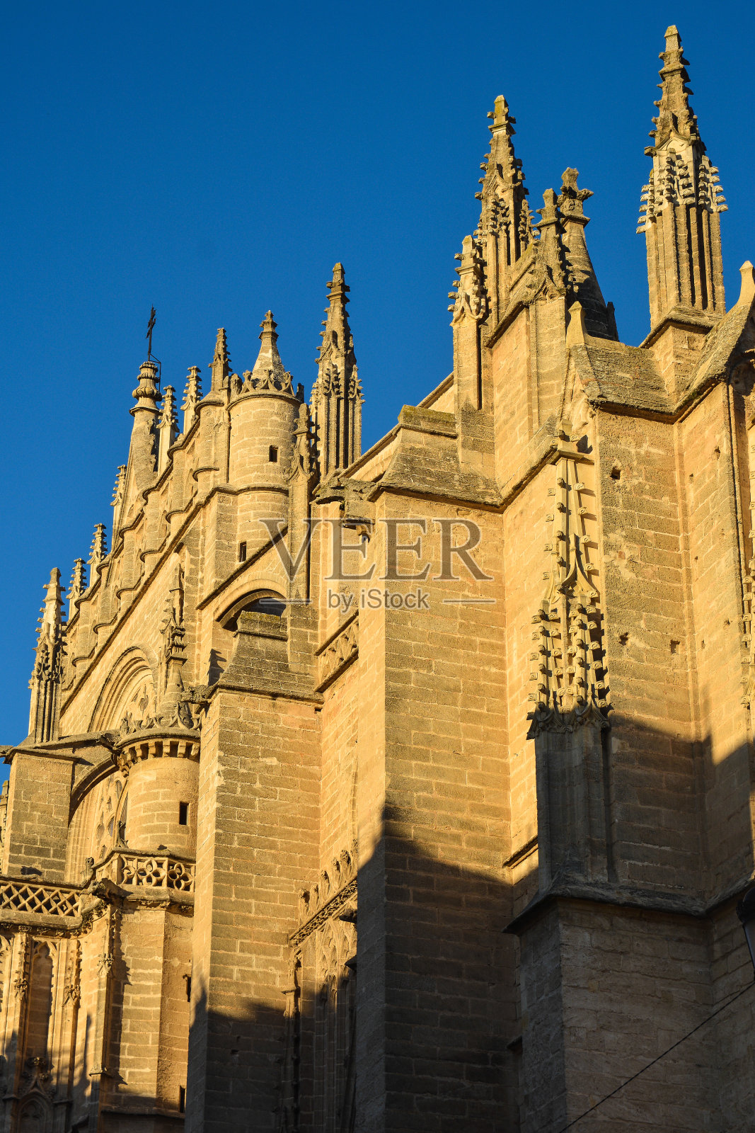 塞维利亚大教堂。照片摄影图片