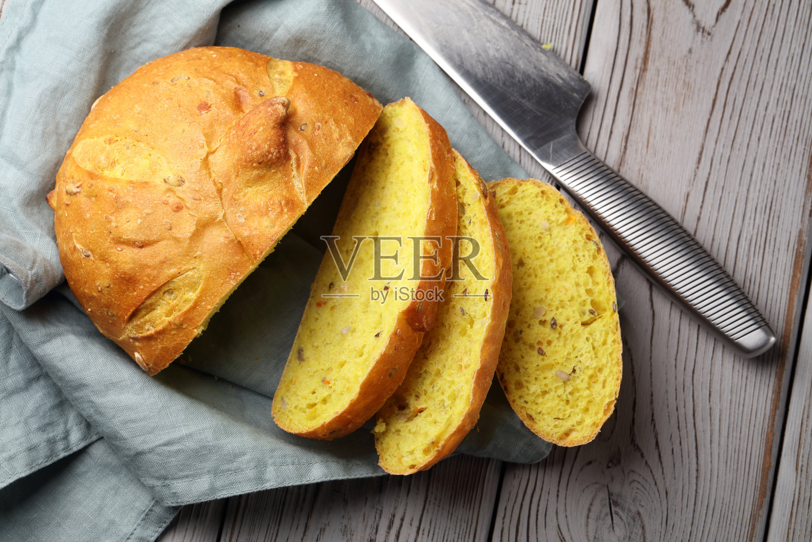 南瓜葵花籽面包照片摄影图片