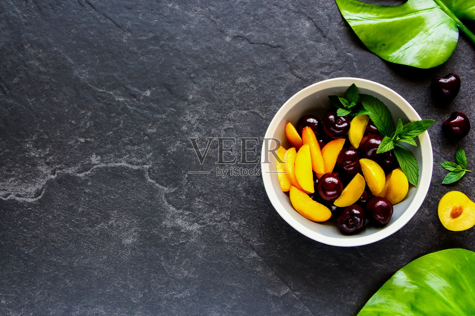 完整的水果盘照片摄影图片