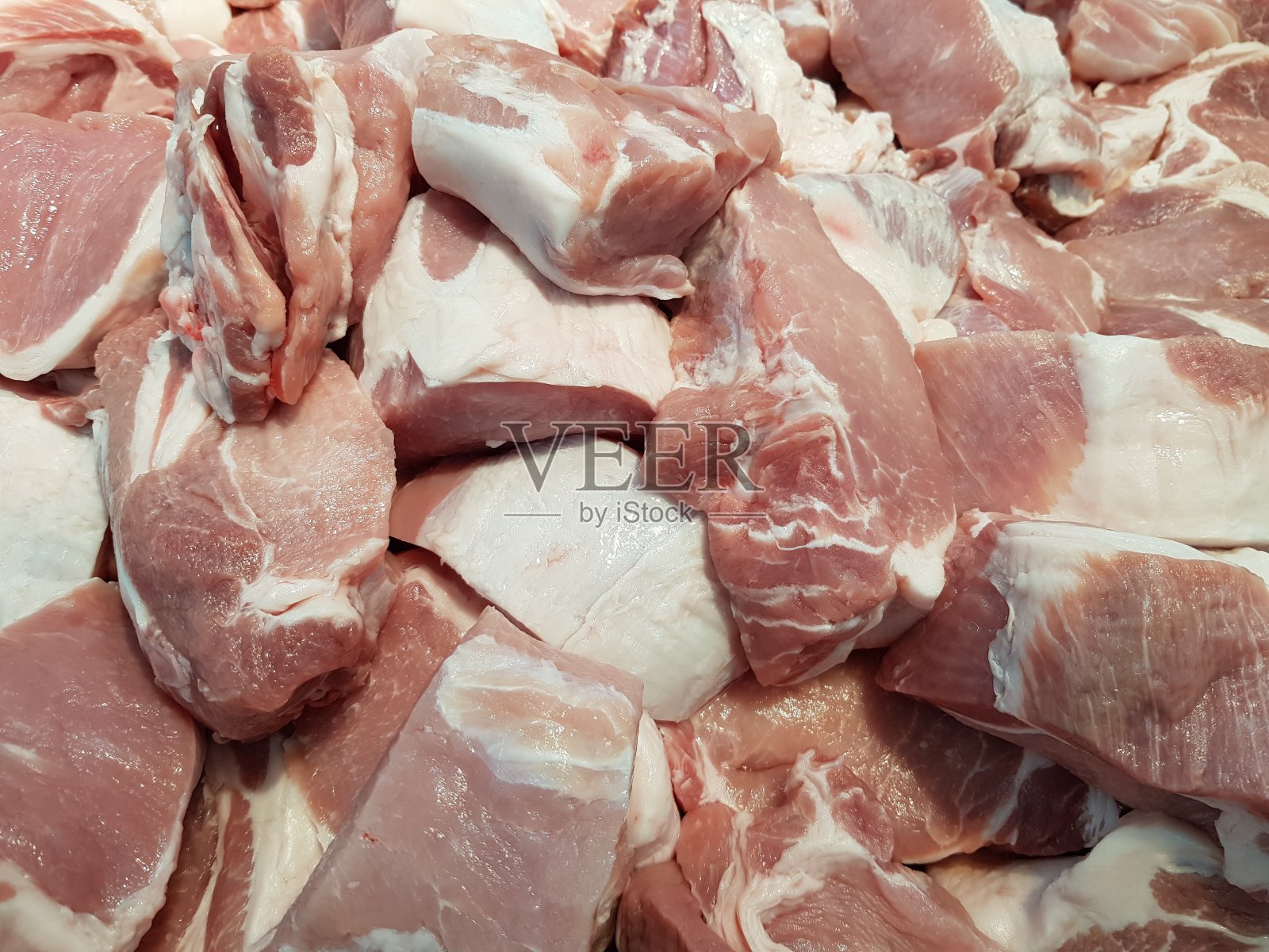 无毒猪肉块可供出售照片摄影图片