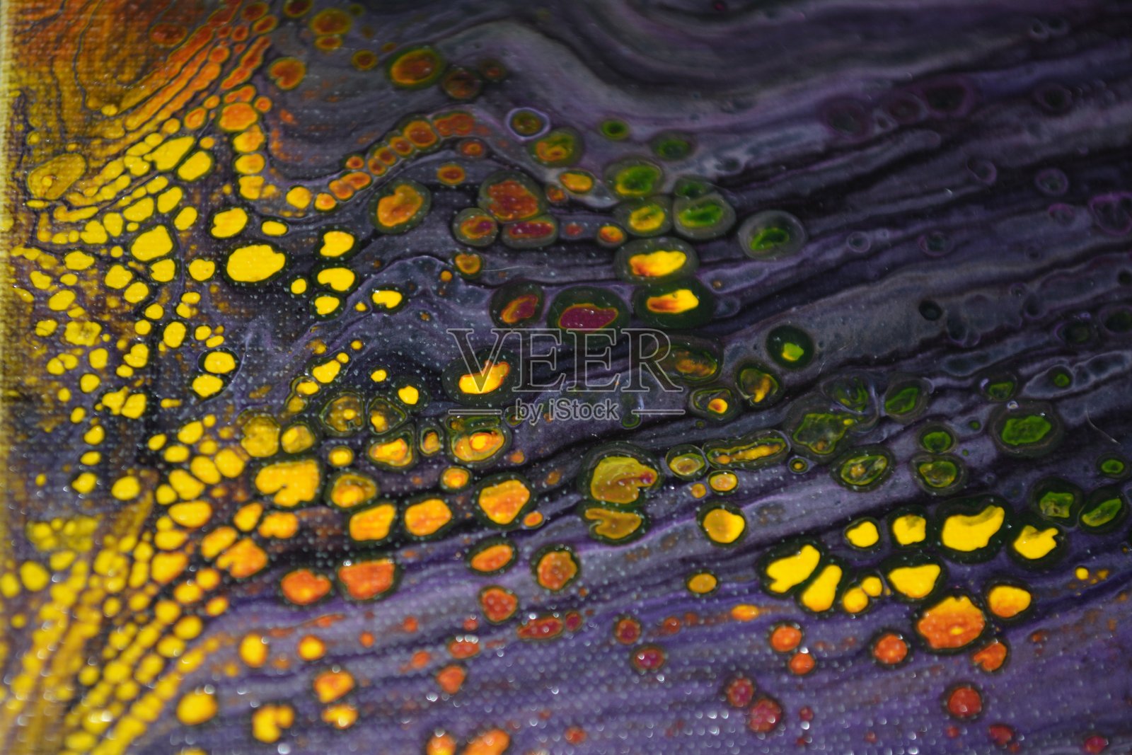 紫色、黄色、灰色的抽象艺术背景照片摄影图片