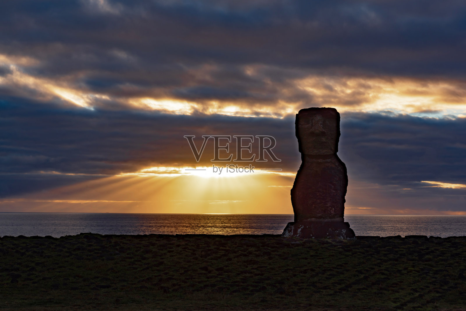 米拉多尔汉加基奥的日落照片摄影图片