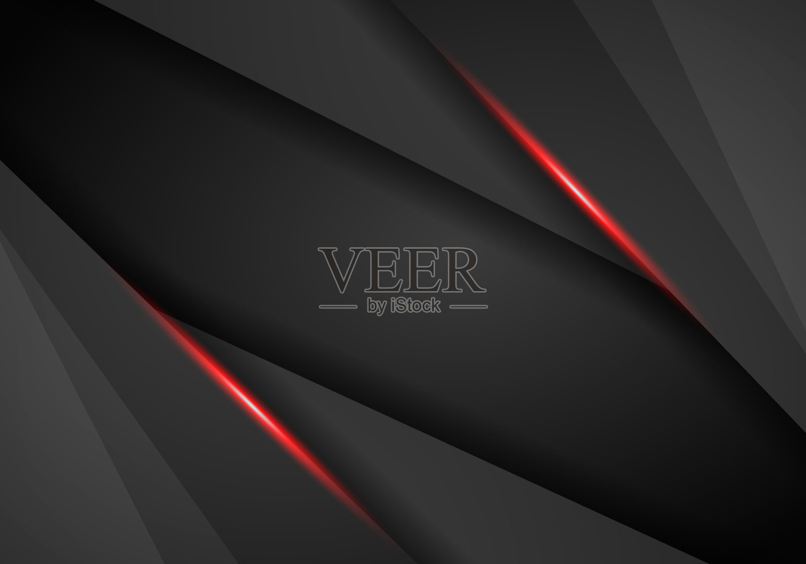 皮革铬汽车背景。黑色和红色的金属背景。矢量图插画图片素材