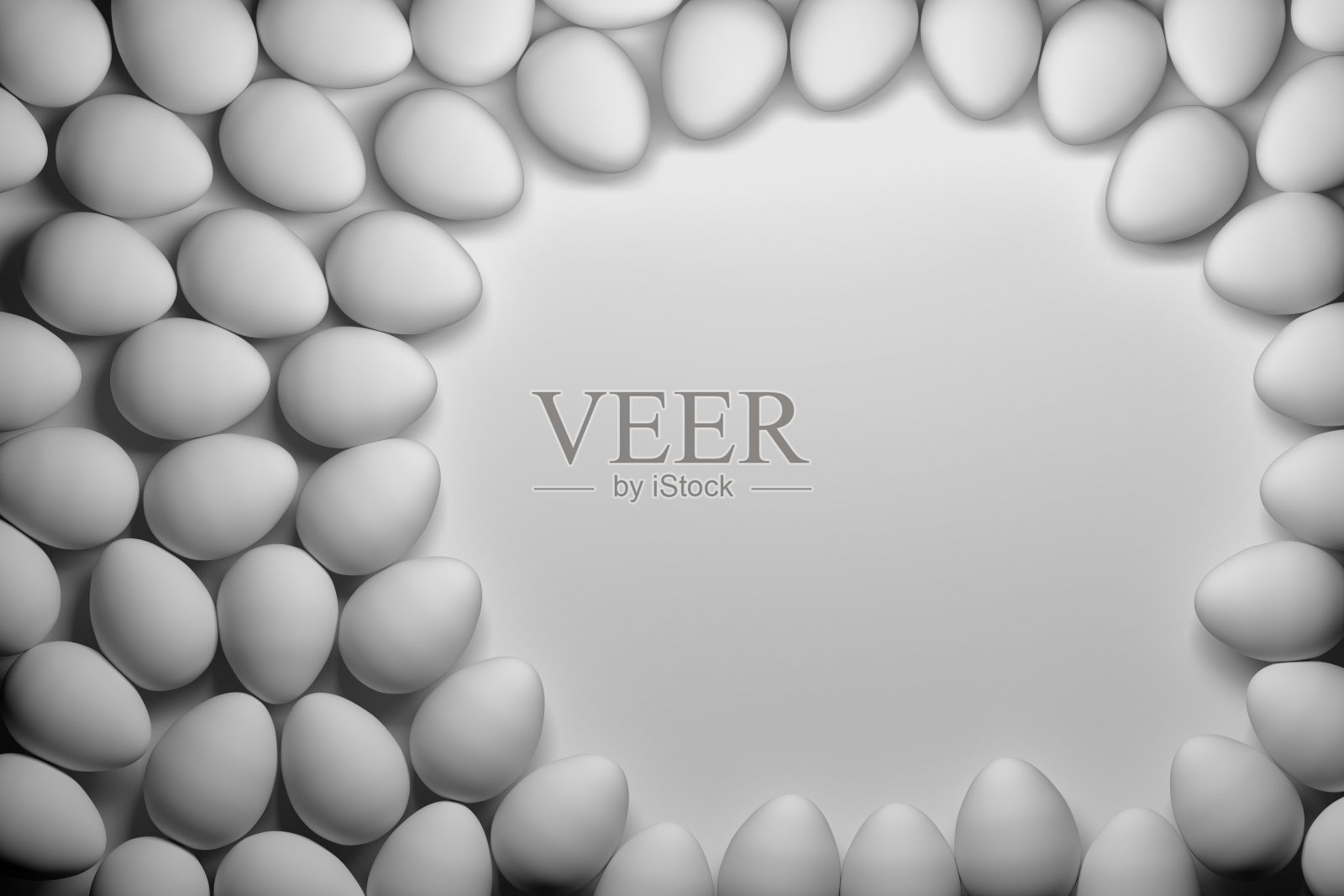 带有许多复活节彩蛋的贺卡照片摄影图片