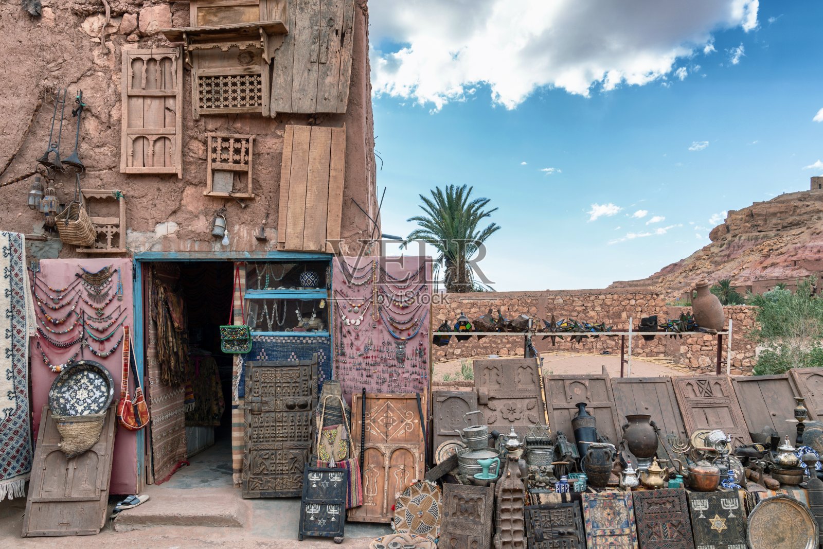 北非摩洛哥的古卡斯巴照片摄影图片